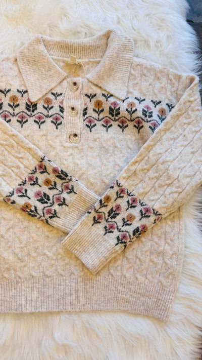 Kendall Floral Sweater