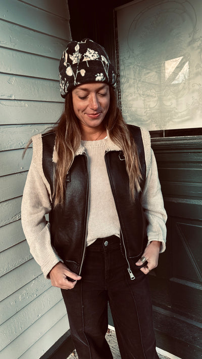 Fallin Floral Beanie Beloved Boutique