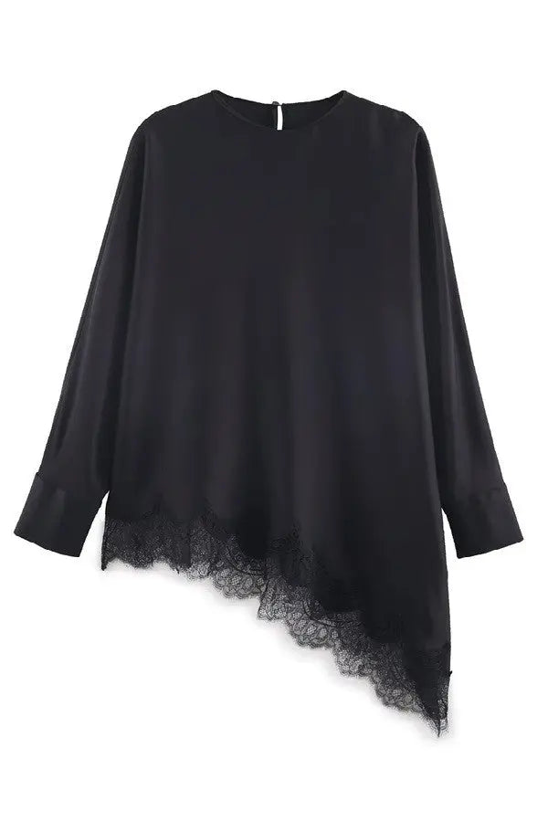 Jade Asymmetric Blouse Sundayup