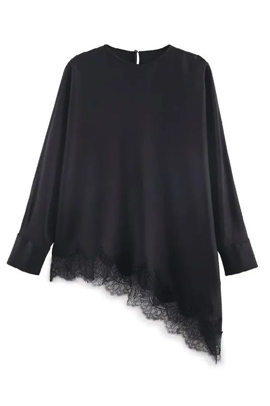 Jade Asymmetric Blouse Sundayup