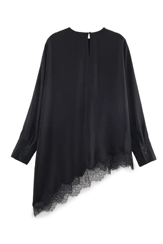 Jade Asymmetric Blouse Sundayup