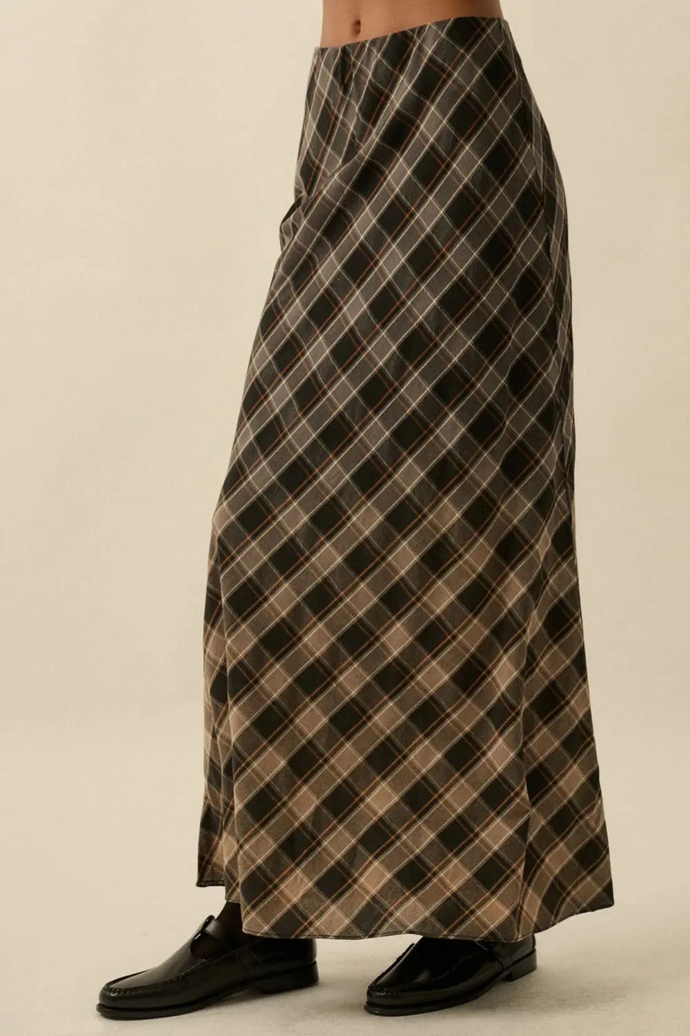 Knox Ombre Plaid Skirt Promesa