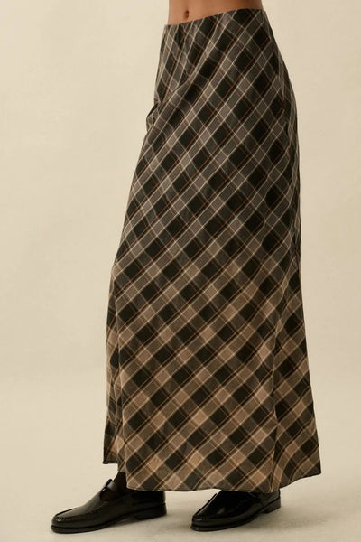 Knox Ombre Plaid Skirt Promesa