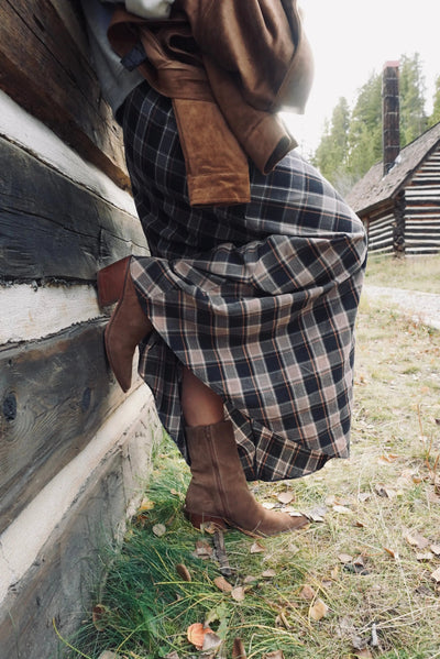 Knox Ombre Plaid Skirt Promesa