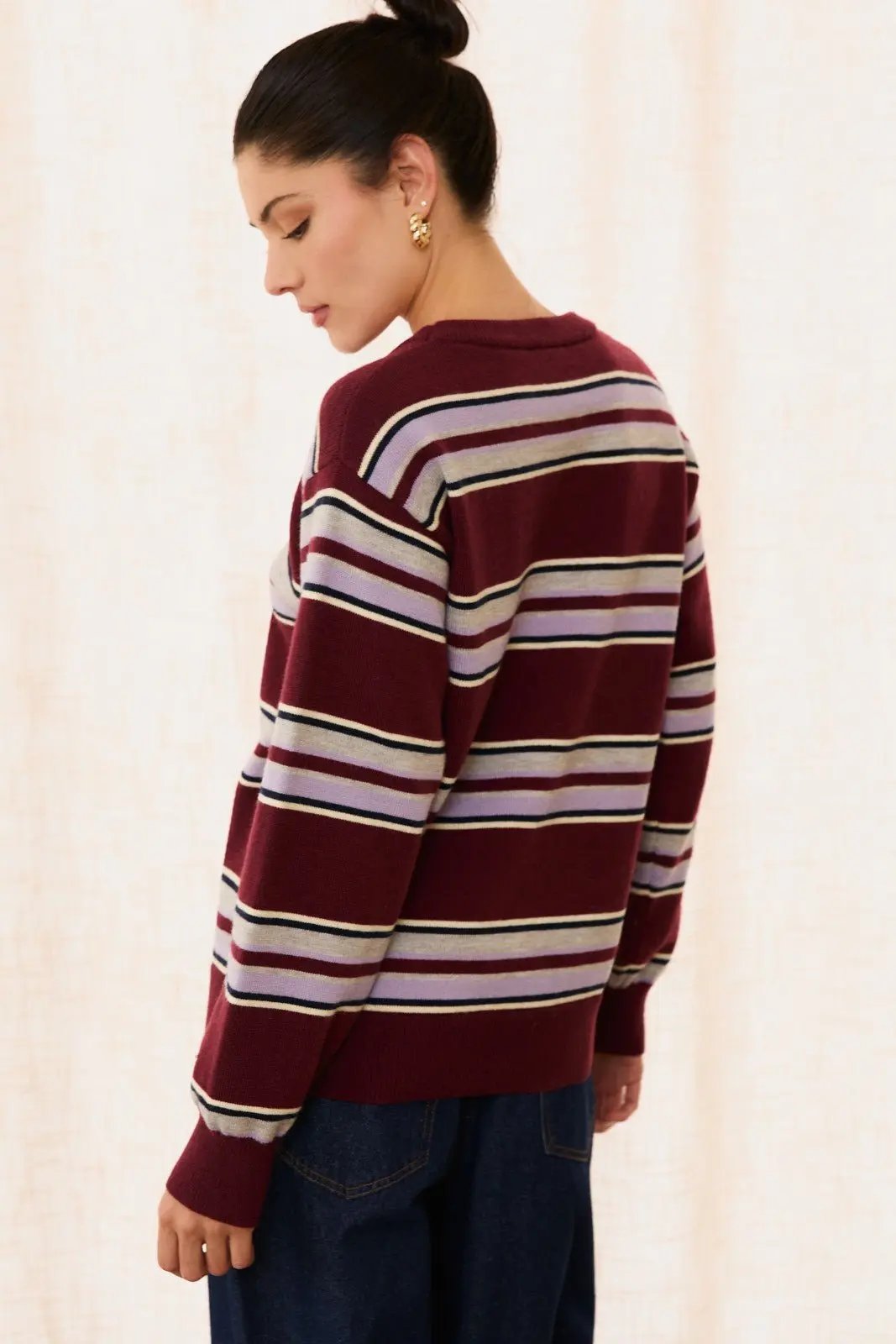 Luna Striped Sweater - Beloved Boutique