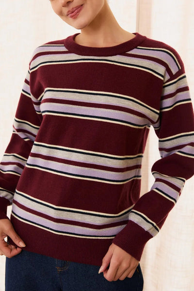 Luna Striped Sweater - Beloved Boutique