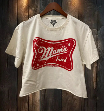 Mama Tried Crop Tee Country Deep