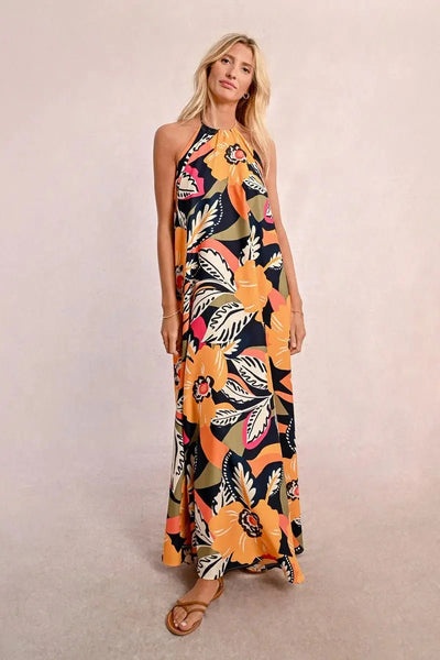 Mango Halter Dress - Beloved Boutique