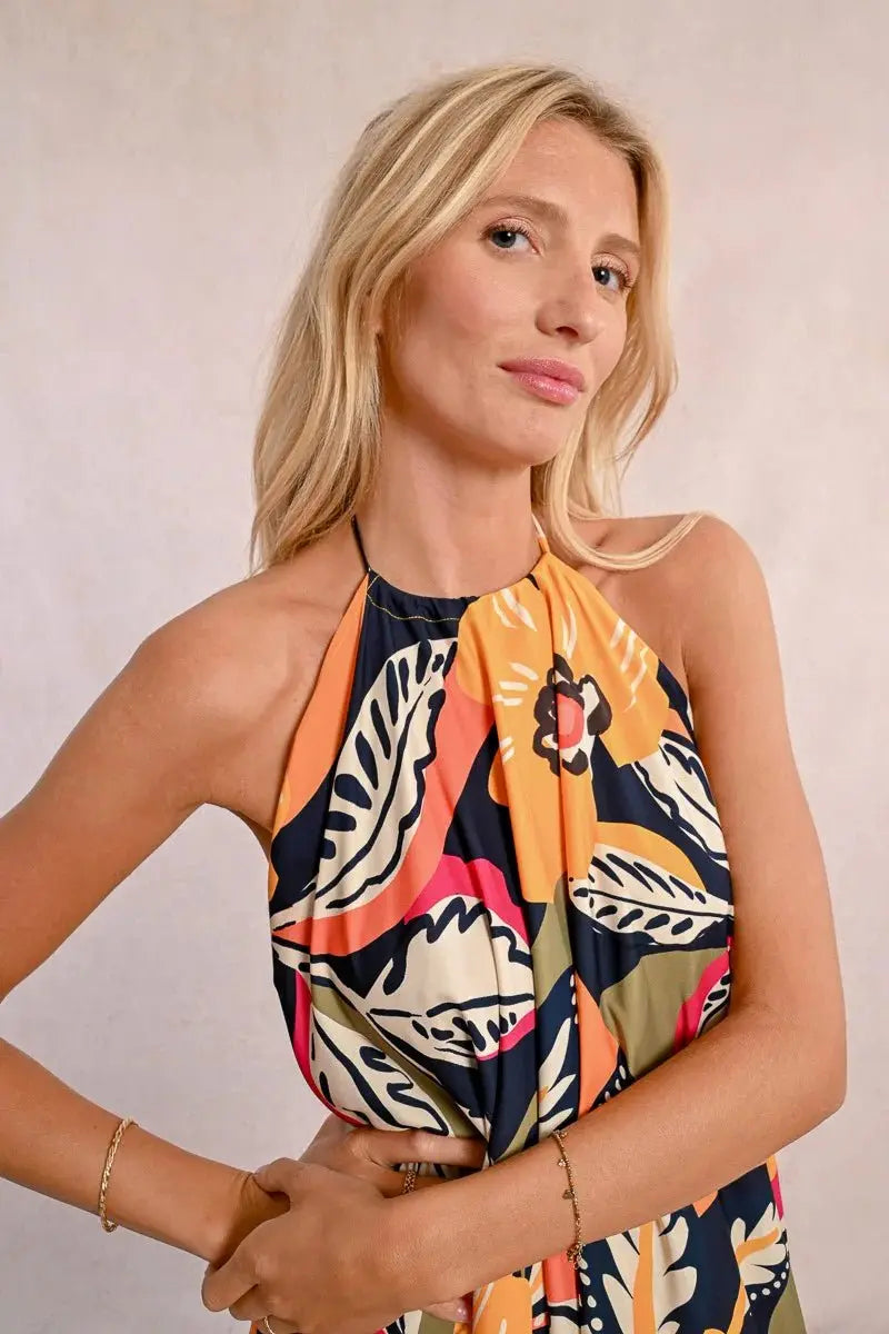 Mango Halter Dress - Beloved Boutique