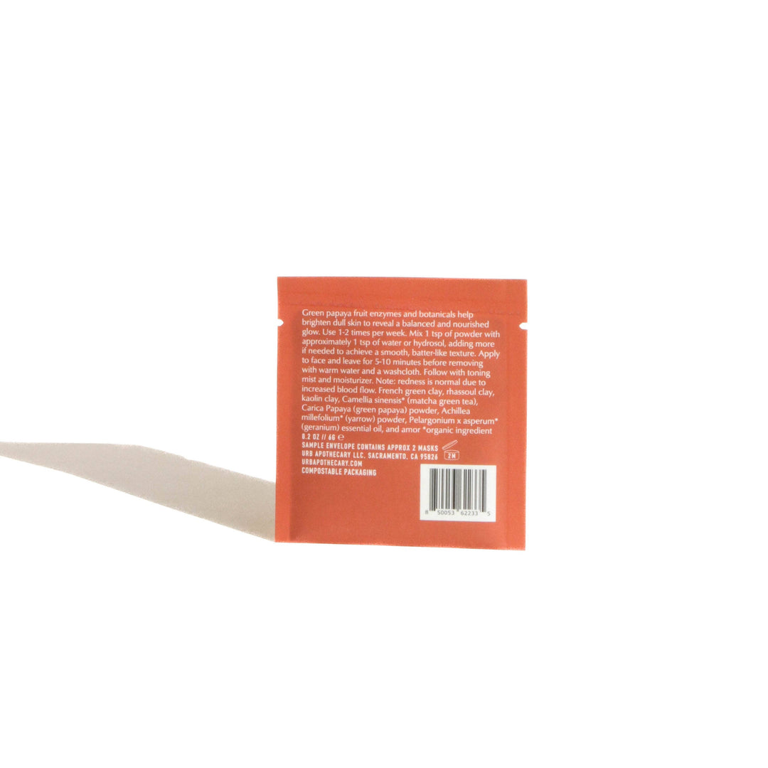 Matcha Enzyme Mask Packet - Biodegradable Packet - Beloved Boutique 
