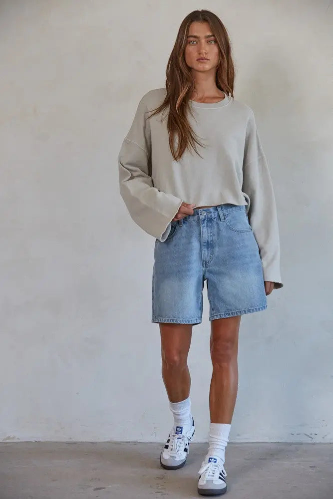 Miles On It Denim Shorts - Beloved Boutique 