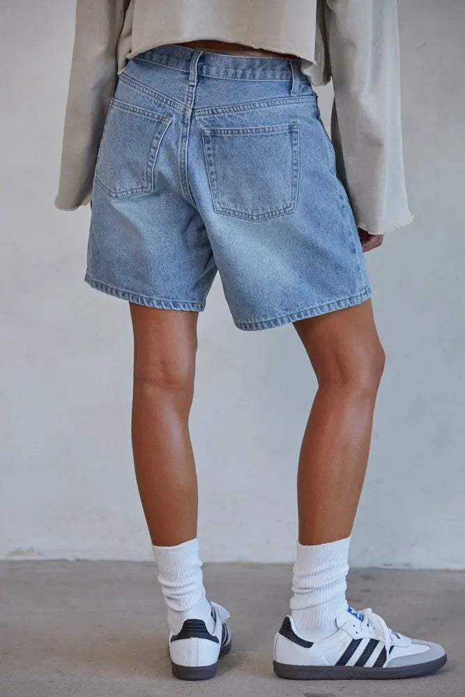 Miles On It Denim Shorts - Beloved Boutique 