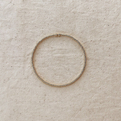 Mini Beaded Cuff Bracelet GoldFi