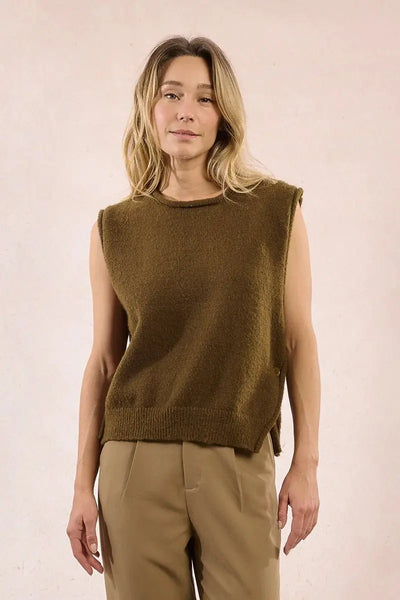 Moxie Sleeveless Sweater - Beloved Boutique