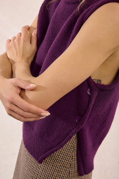 Moxie Sleeveless Sweater - Beloved Boutique