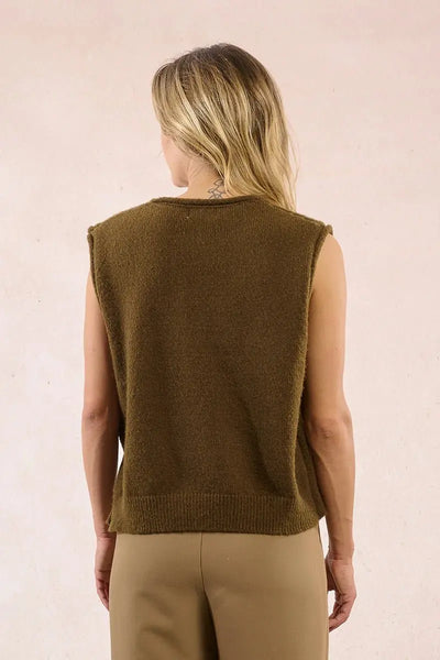 Moxie Sleeveless Sweater - Beloved Boutique