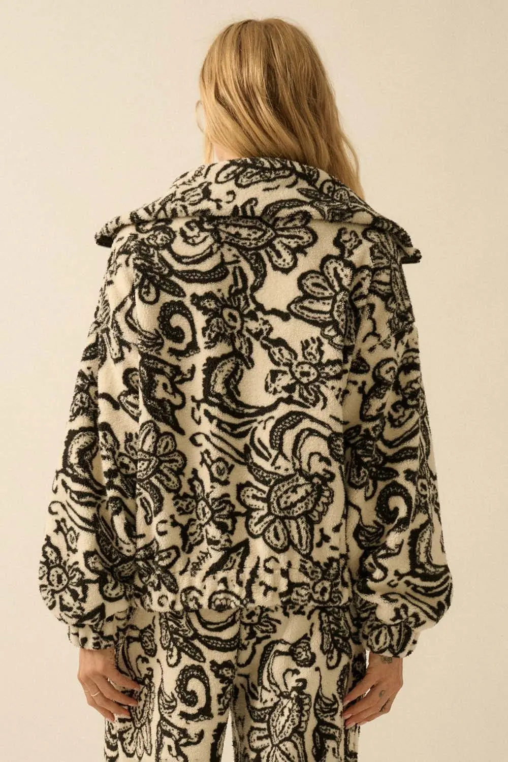 Neve Floral Fleece Jacket Promesa