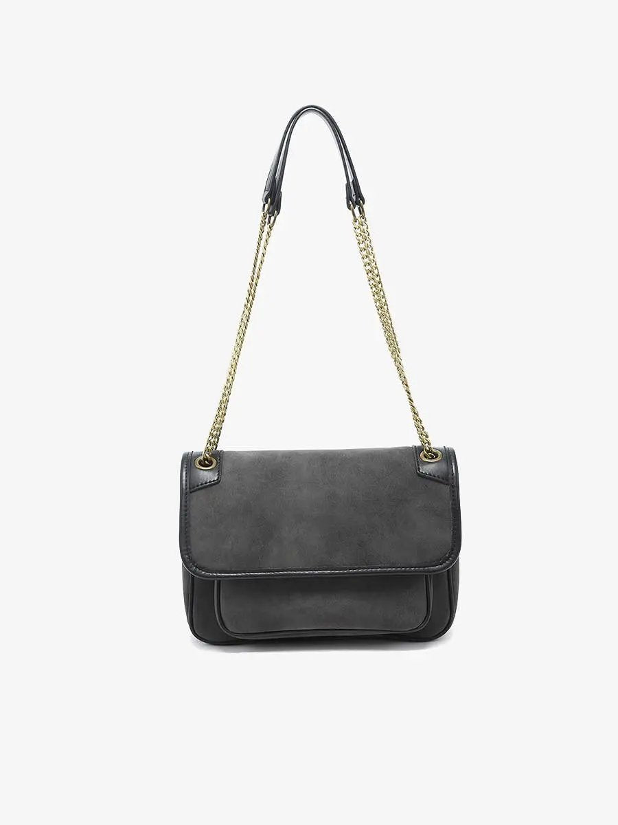 M2732 Nola Convertible Suede Crossbody Bag - Beloved Boutique