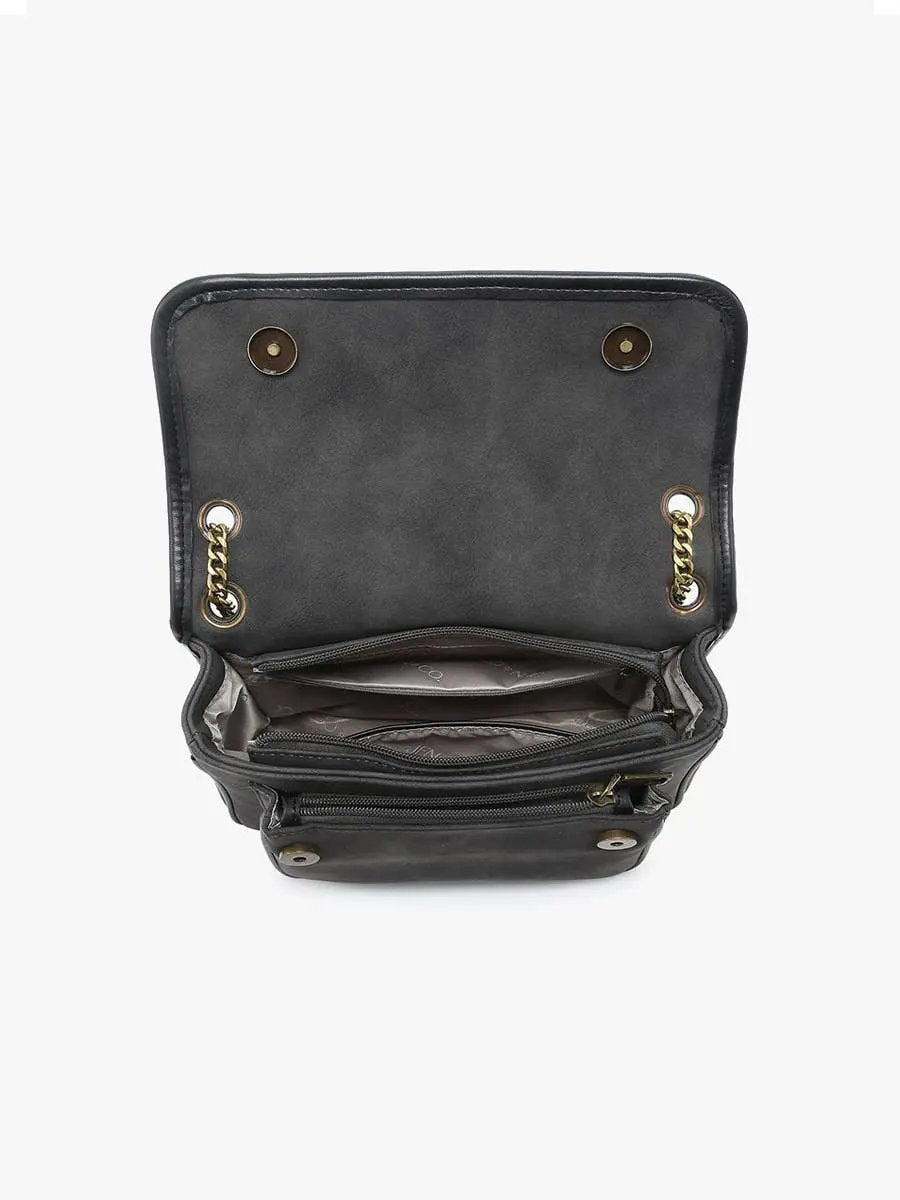 M2732 Nola Convertible Suede Crossbody Bag - Beloved Boutique