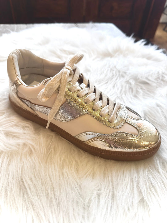 Notice Silver/Gold Leather Sneaker Dolce Vita