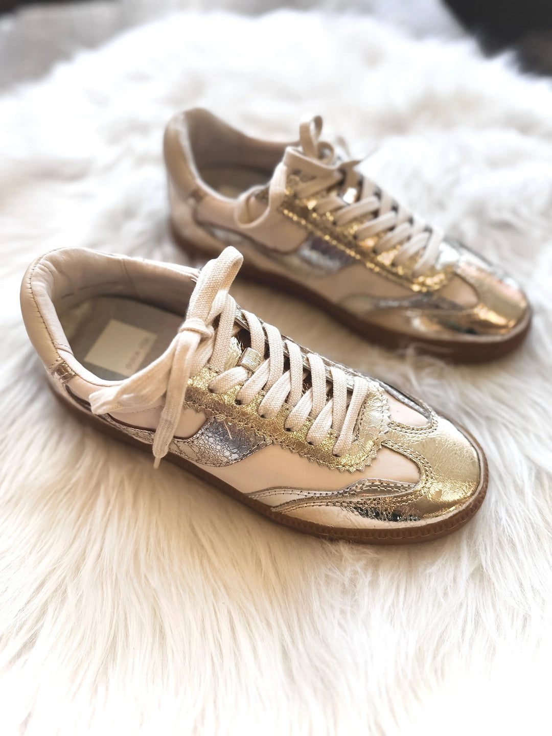 Notice Silver/Gold Leather Sneaker Dolce Vita