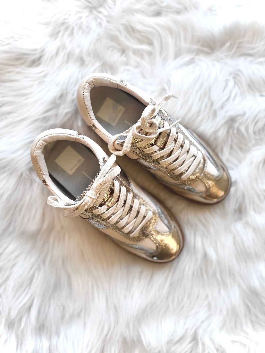 Notice Silver/Gold Leather Sneaker Dolce Vita