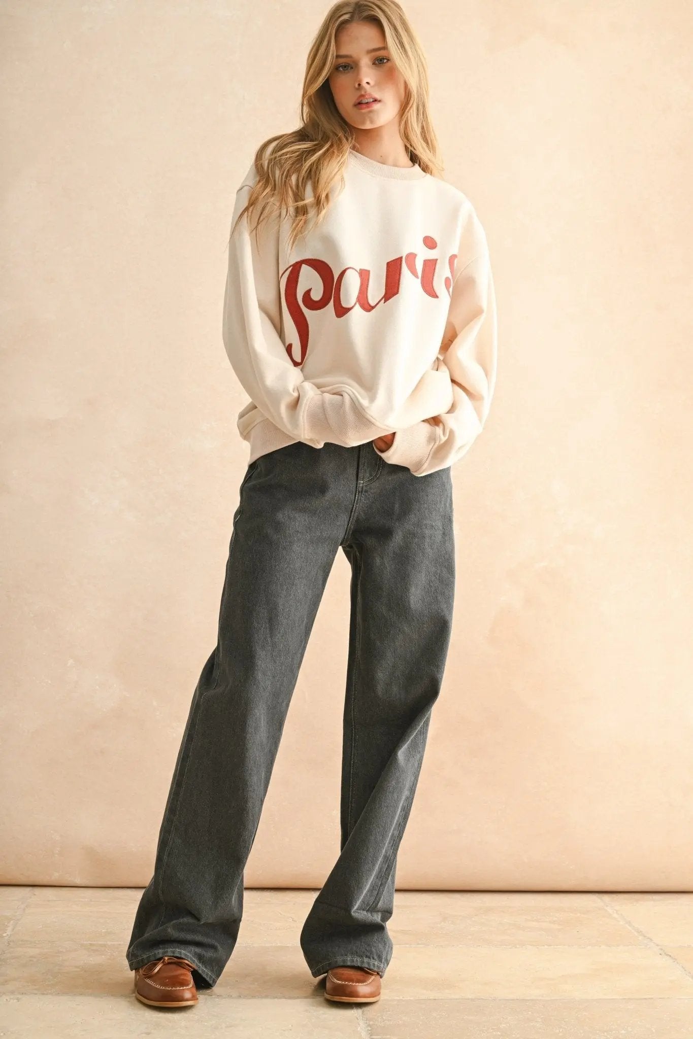 Paris Patch Sweatshirt - Beloved Boutique