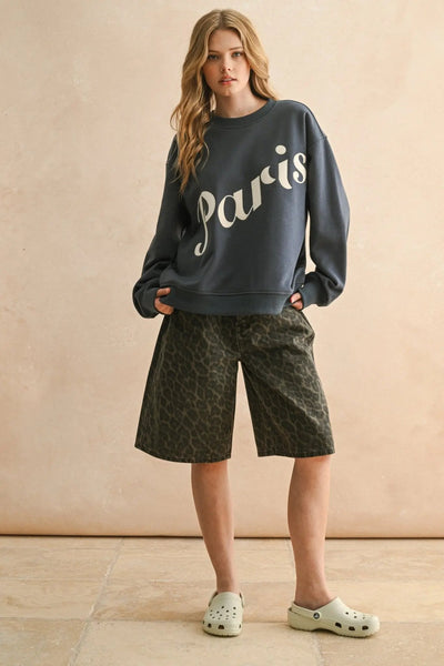 Paris Patch Sweatshirt - Beloved Boutique