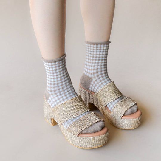 Picnic Mid Crew Socks - Beloved Boutique 