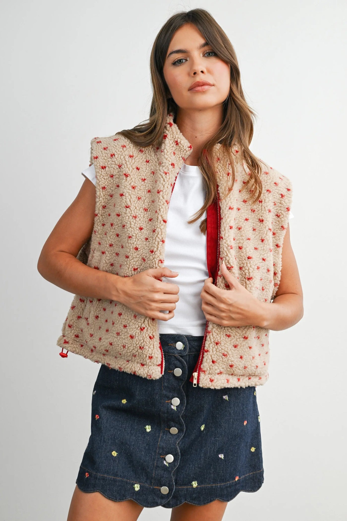 Prairie Fleece Vest Butter-melon