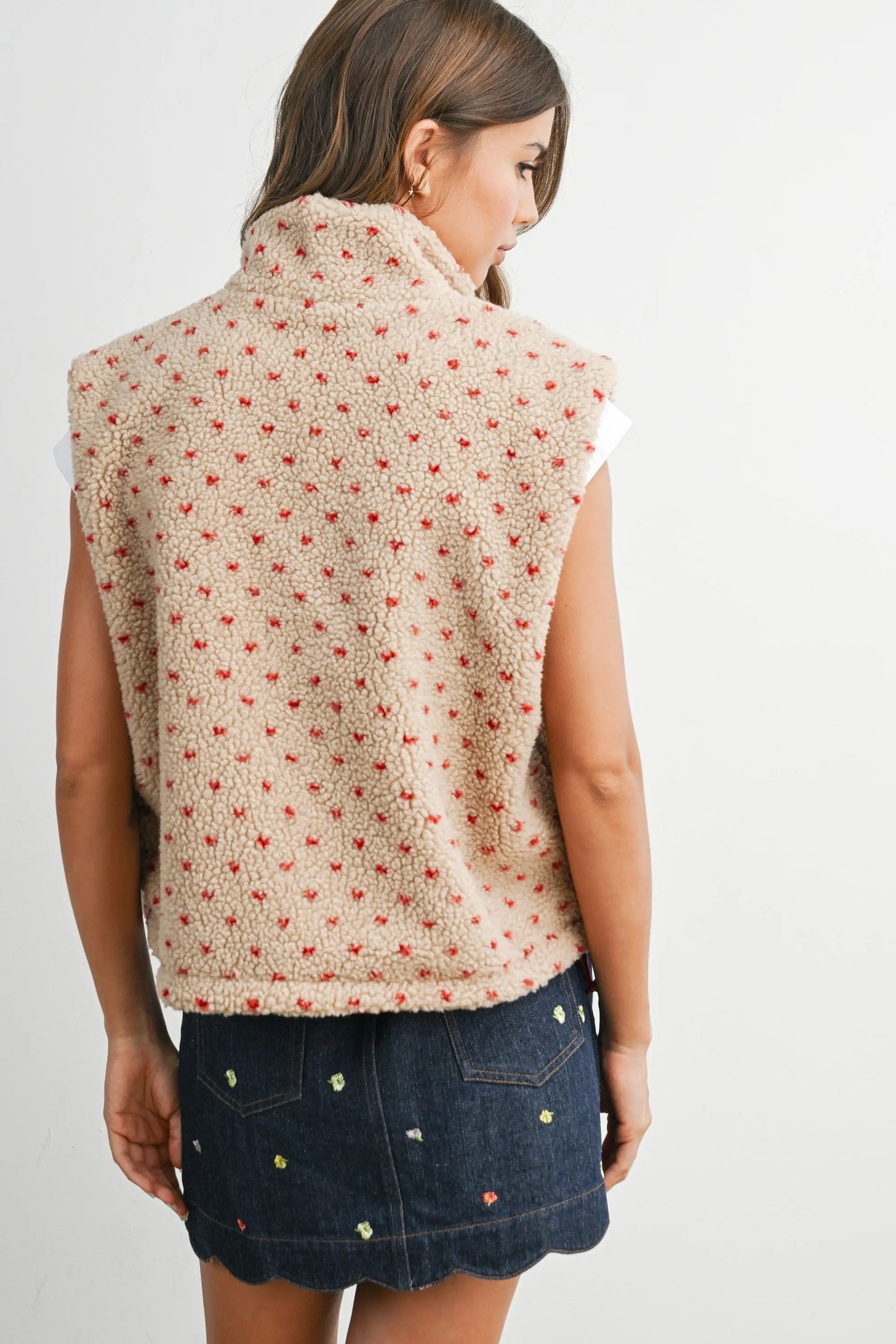 Prairie Fleece Vest Butter-melon