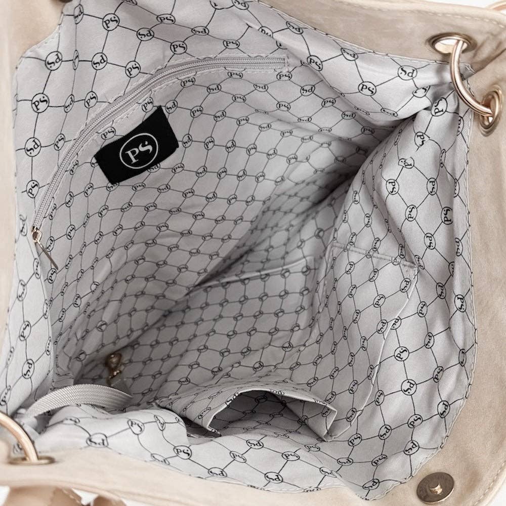 Rosalie Rivet Suede Hobo Bag - Beloved Boutique 