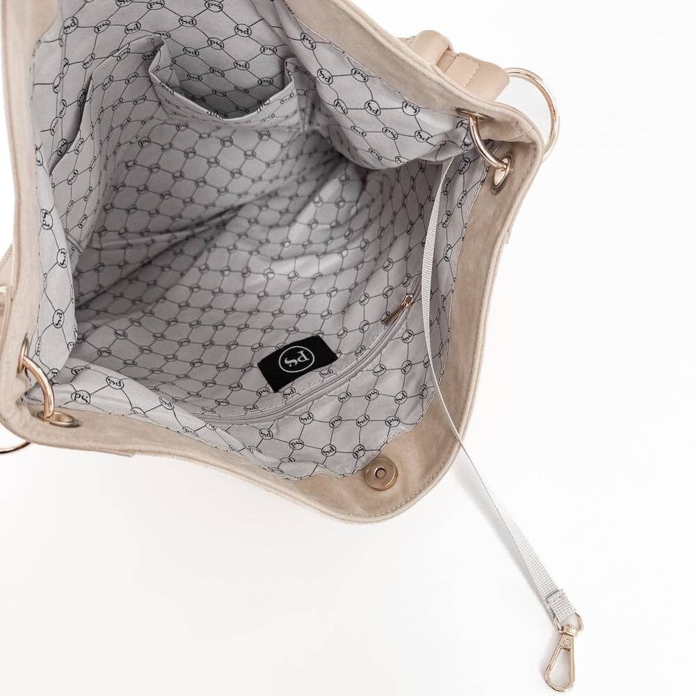 Rosalie Rivet Suede Hobo Bag - Beloved Boutique 