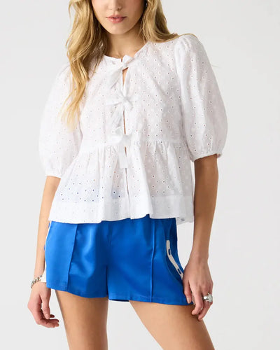 Paula Eyelet Top Steve Madden
