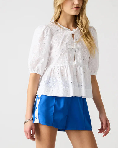 Paula Eyelet Top Steve Madden