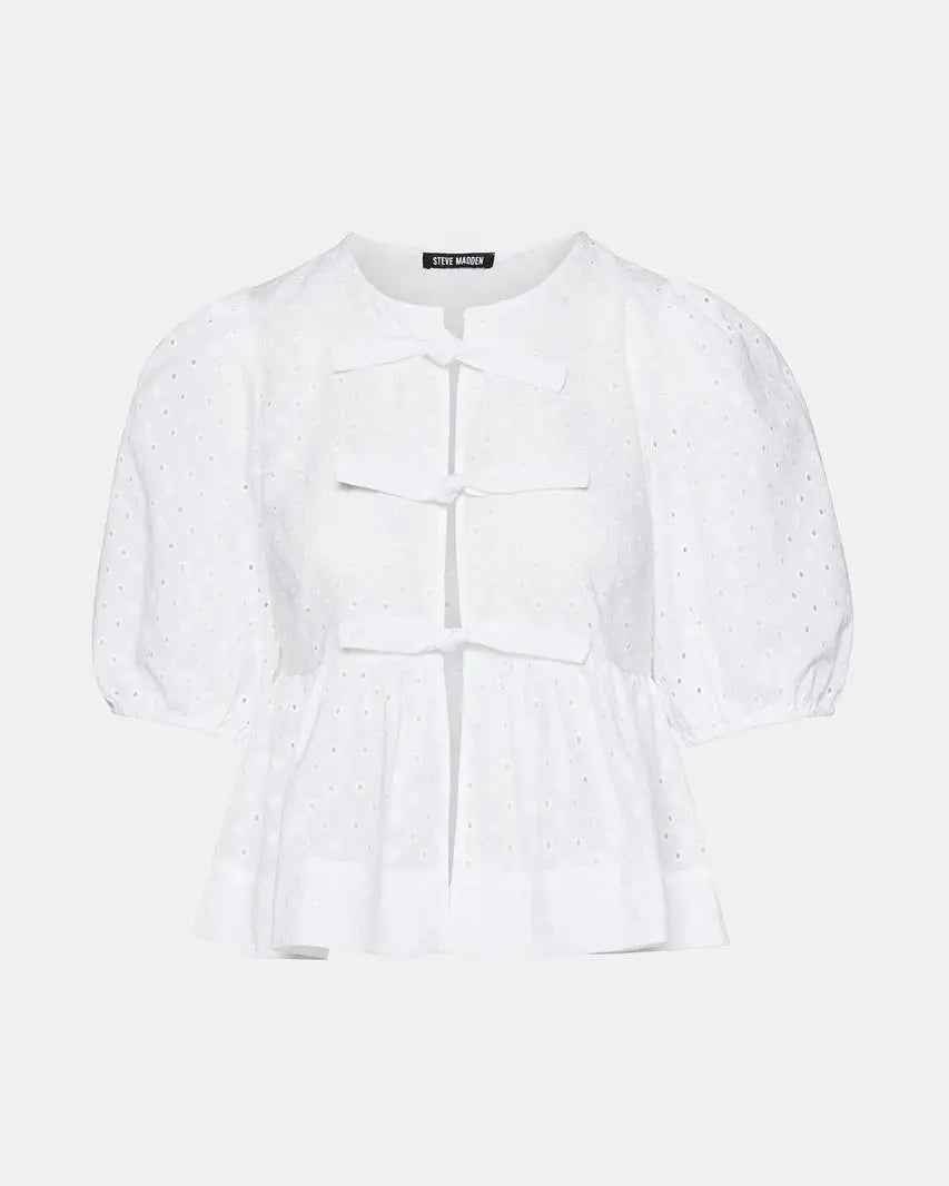 Paula Eyelet Top Steve Madden