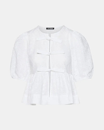 Paula Eyelet Top Steve Madden
