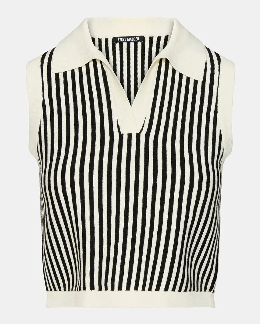 Amery Cropped Knit Sweater Vest Steve Madden