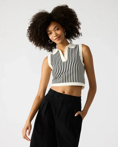 Amery Cropped Knit Sweater Vest Steve Madden