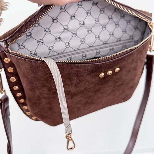 Sabrina Studded Suede Bum Bag - Beloved Boutique 