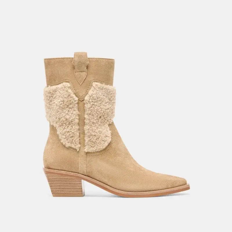 Salil Plush Suede Boot - Beloved Boutique