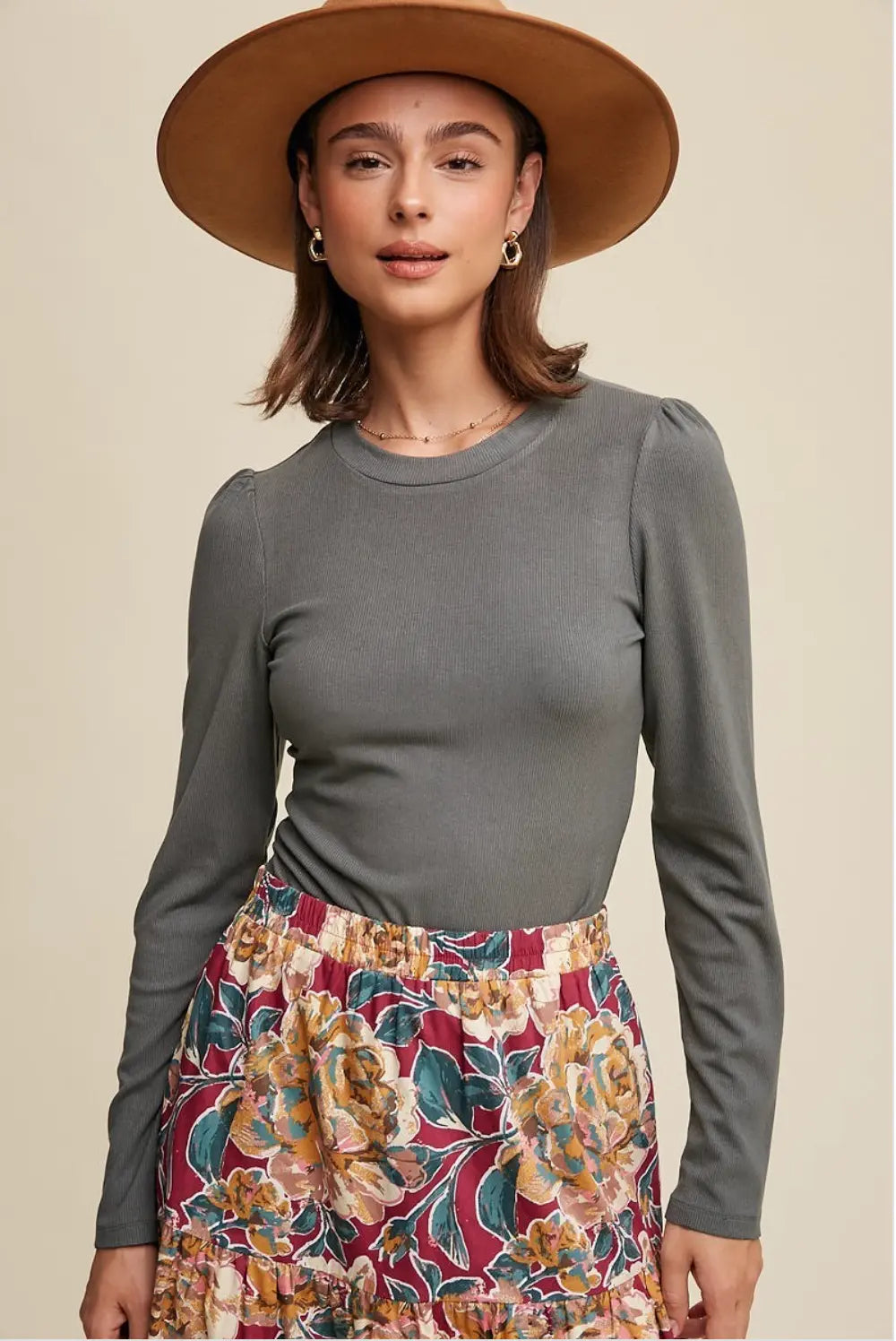 Cross Ribbed Top
