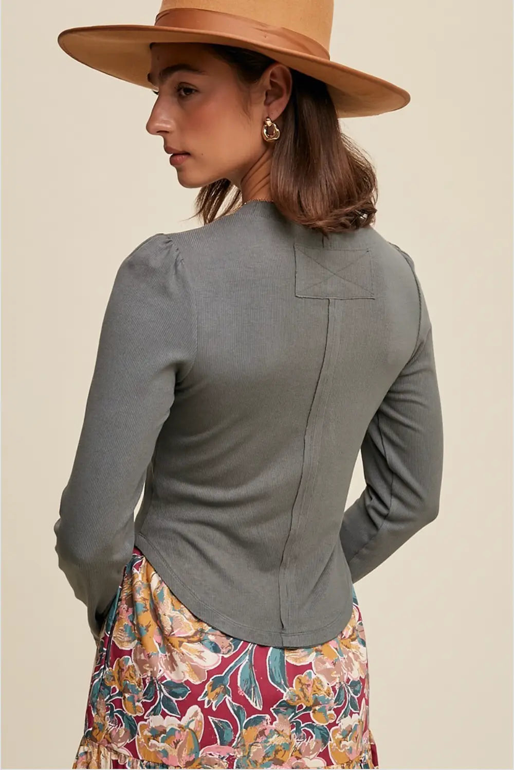 Cross Ribbed Top