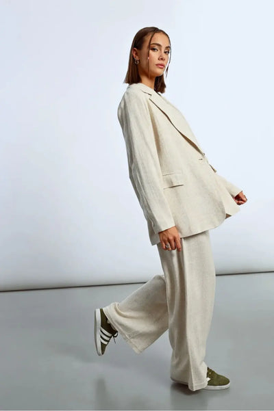 Coastal Linen Blazer MOLLY BRACKEN