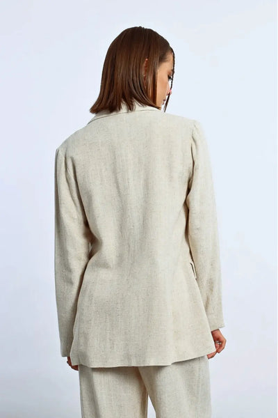 Coastal Linen Blazer MOLLY BRACKEN