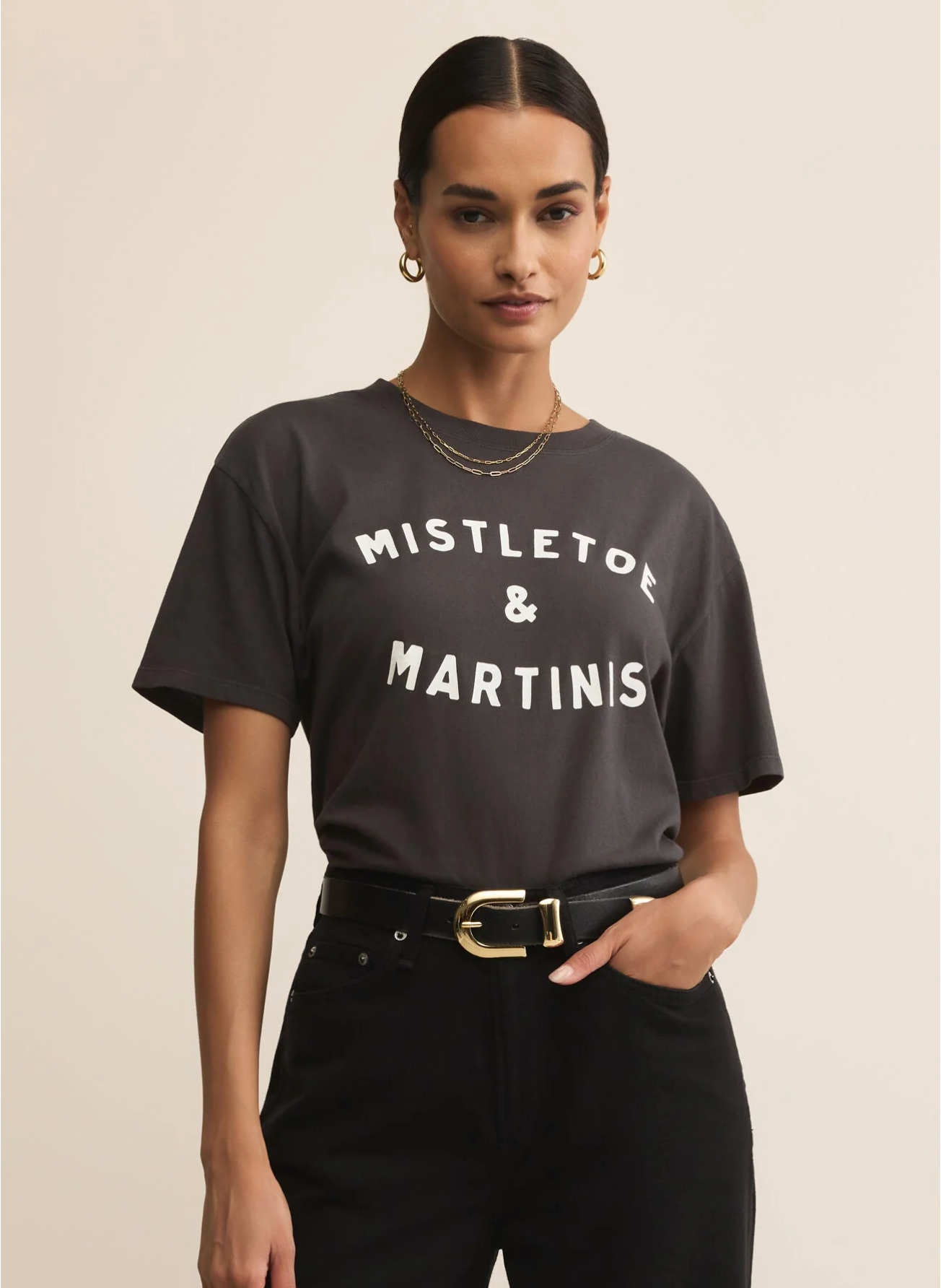 Mistletoe Boyfriend Tee