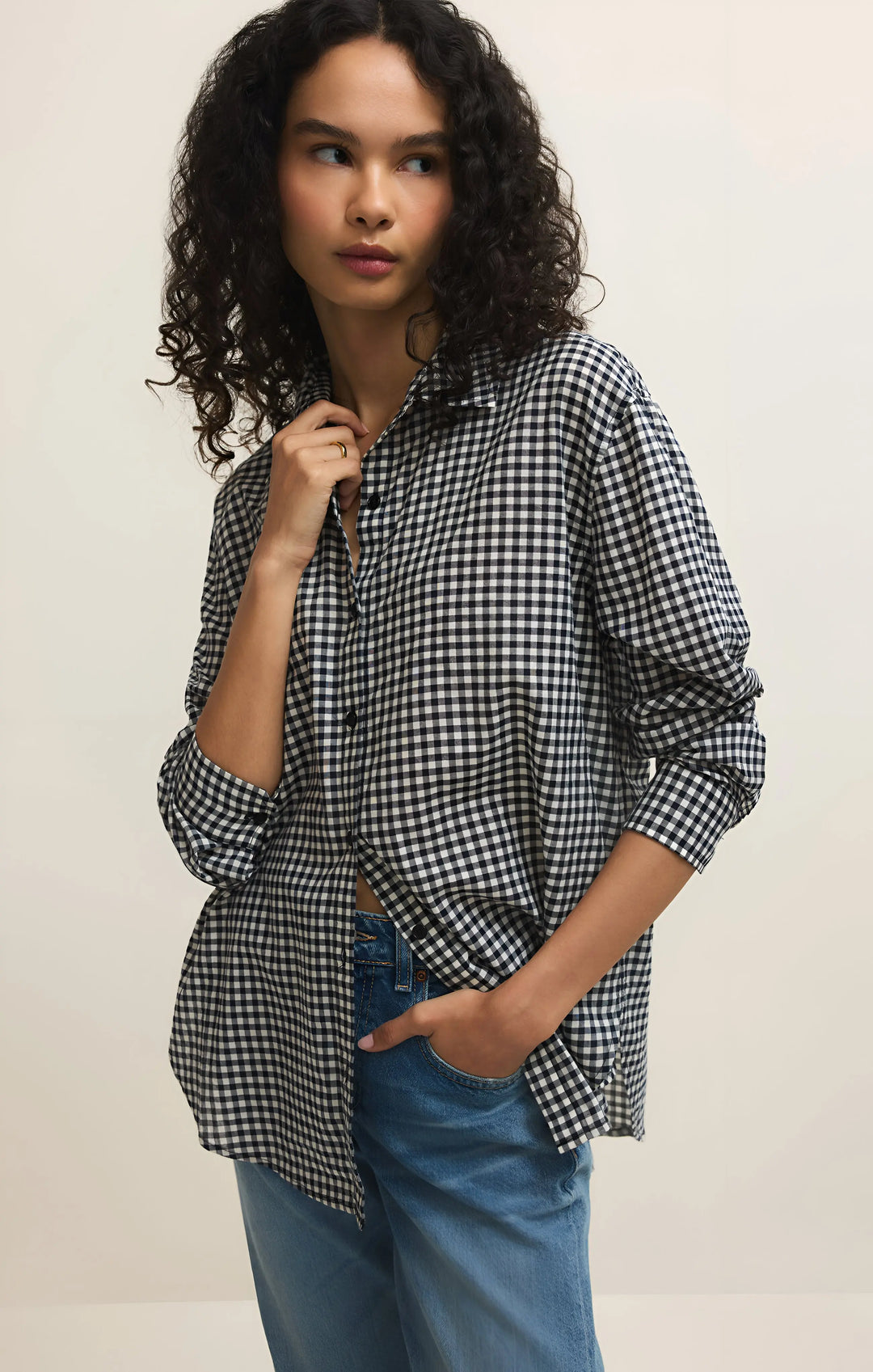 Seaport Button Up Top - Beloved Boutique 