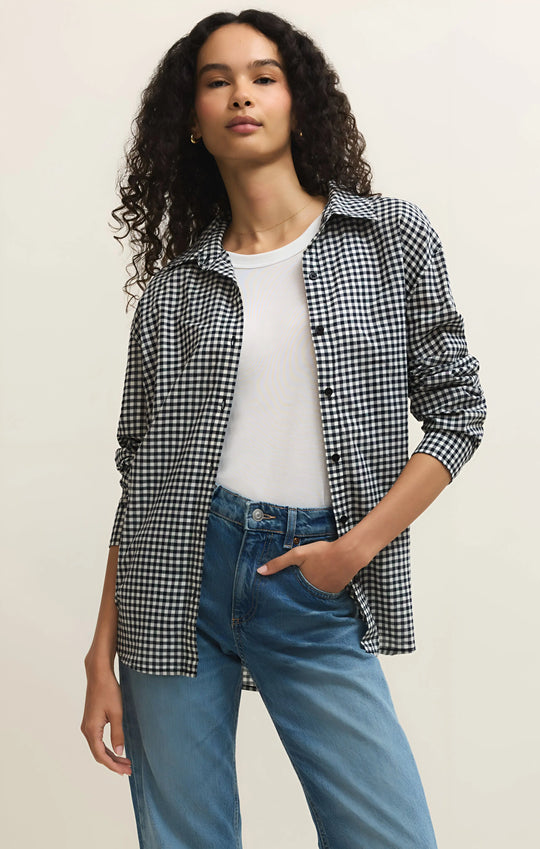 Seaport Button Up Top - Beloved Boutique 