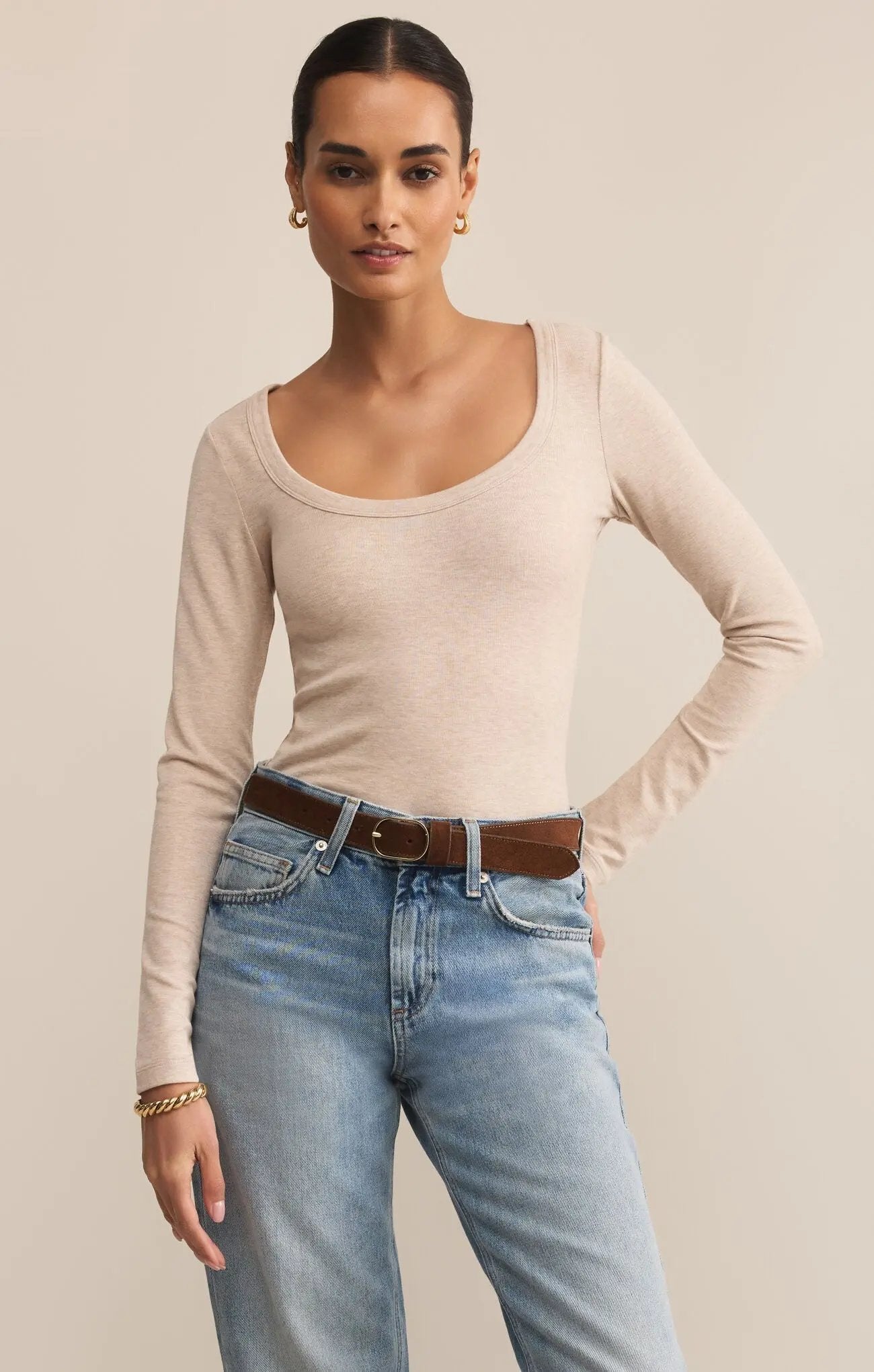 Second Skin Scoop Neck Top - Beloved Boutique