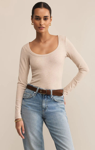 Second Skin Scoop Neck Top - Beloved Boutique